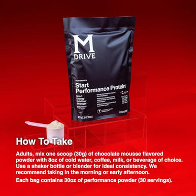 Mdrive Start 9 In 1 Complete Nutrition And Protein Shake Powder Supports Energy 30 Servings 317Oz