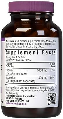 Bluebonnet Calcium Plus Magnesium Caplets 180 Count
