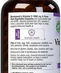Bluebonnet Vitamin C 1000 Mg Plus Rosehips Vegetable Capsules 180 Count (743715005754)
