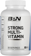 BARE PERFORMANCE NUTRITION BPN Strong MultiVitamin 30 Day Supply + Recover PostWorkout Muscle Recovery Drink Mix Fruit Punch 25 Servings Foundational Health + PostWorkout Recovery Bundle
