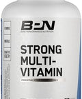 Bare Performance Nutrition Bpn Strong Multivitamin 30 Day Supply + Recover Postworkout Muscle Recovery Drink Mix " Fruit Punch 25 Servings Foundational Health + Postworkout Recovery Bundle