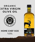 Terra Delyssa First Cold Pressed Organic Extra Virgin Olive Oil, Single Sourced, 1.5L Dark Plastic Bottle (51 fl. oz) - 1 Pack, Certified Kosher. Non-GMO, Naturally Rich in Antioxidants and Polyphenols
