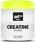 Ghost Basics Creatine Monohydrate Powder For Men & Women 5G Creapure Creatine Workout Supplement For Muscle Gain Vegan Soy & Gluten 50 Servings