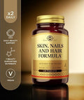 Solgar Skin, Nails & Hair, Advanced Msm Formula, 120 Tablets - Supports Collagen For Hair, Nail And Skin Health - Provides Zinc, Vitamin C & Copper - Non Gmo, Vegan, Gluten & Dairy - 60 Servings