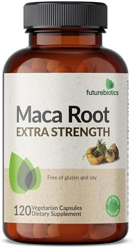 Futurebiotics Maca Root Extra Strength 4000 Mg Supports Energy Stamina & Reproductive Health Nongmo 120 Vegetarian Capsules