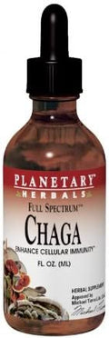 Planetary Herbals Chaga Liquid Full Spectrum Nutritional Supplement, 2 Fluid Ounce