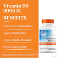 Doctor'S Best Vitamin D3 2000 Iu Softgels For Men & Women - Vitamin D Supplement For Immune System & Heart Health Support 50 Mcg Per Serving Vit D 3 Non Gmo Gluten & Soy Free 180 Veggie Softgels