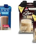 Atkins Creamy Milk Chocolate Plus Protein Shake & Iced Coffee Vanilla Latte Protein Shake 15G Protein Low Glycemic 4G Net Carb 1G Sugar Keto Friendly 3 Pack