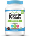 Orgain Organic Vegan Protein Powder + Greens Creamy Chocolate Fudge (1.94Lb) And Organic Vegan Protein Powder Peanut Butter (2.03Lb) Bundle