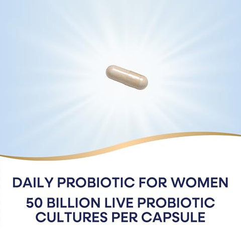 Nature'S Way Fortify Optima Women'S Probiotics 50 Billion Live Cultures 7 Strains Supports Digestive And Immune Health 30 Capsules (Packaging May Vary)