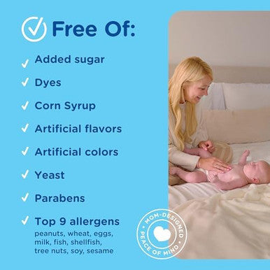 Mommy's Bliss Gripe Water Original Infant Gas & Colic Relief Gripe Water for Babies Gentle & Safe 2 Weeks+ 4 Fl Oz (Pack of 1)