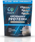 Nbpure Performance Protein+: Natural Protein Blend 23G Whey Isolate & Concentrate + Milk Protein Isolate" Clean Healthy Protein Powder " Nothing Artificial Chocolate