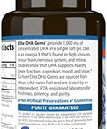 Carlson Elite DHA Gems 1000 mg DHA Supports Healthy Brain Function and Vision 30 soft gels