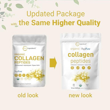 Micro Ingredients Collagen Peptides Powder Organic 12Oz