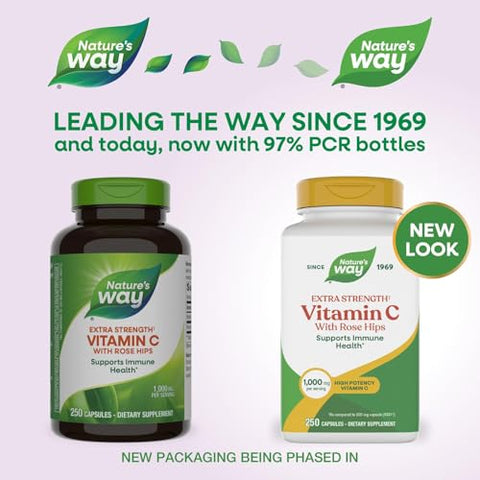 Nature'S Way Vitamin C With Rose Hips 1000 Mg Vitamin C Per Serving