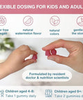 Igennus High Absorption Magnesium Citrate Gummies with LTheanine and B6 Calm and Nervous System Support for Adults and Kids SugarFree Clean Ingredients and Vegan Watermelon Flavor 4590 Servings