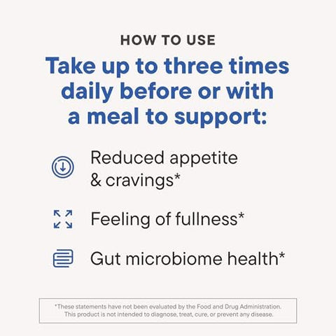 Dailynouri Feelfull Prebiotic Fiber Drink Mix Supports Natural Fullness Appetite & Cravings Control Gut & Metabolic Health Oligofructose Glucomannan & Chromium 30 Stick Packs