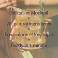SAYSO Skinny Cardamom Paloma & Honey Rosemary Moscow Mule Cocktail Tea Bags - Mixers Bundle | Organic, Low-calorie & Low Sugar - 2x 8 count