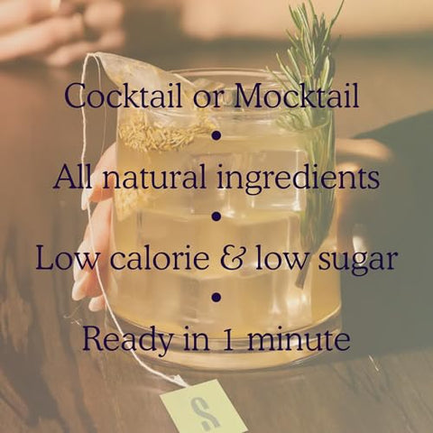 SAYSO Skinny Cardamom Paloma & Honey Rosemary Moscow Mule Cocktail Tea Bags - Mixers Bundle | Organic, Low-calorie & Low Sugar - 2x 8 count