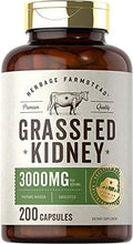 Carlyle Grass Fed Beef Kidney Supplement | 200 Capsules | 3000mg | Pasture Raised Desiccated Bovine Supplement | Hormone and Pesticide | Non-GMO Gluten | by Herbage Farmstead