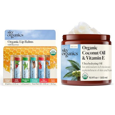 Sky Organics Coconut Oil And Vitamin E & Lip Balm
