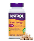 Natrol Ultra Energy 4-In-1 Blend 1000Mcg B12 Vitamin B Complex Vitamin D Coq10 Capsules 30 Ct Vegetarian Caffeine Free Supports Cellular Energy Production