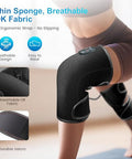 Comfier Heated Knee Massager With Vibration Graphene Heating Knee Wrap With 5 Modes Adjustable Size For All User