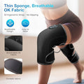 Comfier Heated Knee Massager With Vibration Graphene Heating Knee Wrap With 5 Modes Adjustable Size For All User