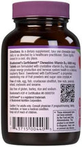 Bluebonnet Nutrition Earth Sweet Vitamin B12 5000 Mcg Chewable Tablets Soy Gluten Kosher Dairy Vegan Raspberry Flavored 30 Chewable Tablets 30 Servings