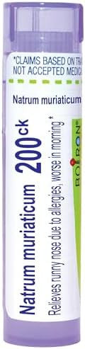 Boiron Natrum Muriaticum 200Ck Homeopathic Medicine For Runny Nose 80 Pellets