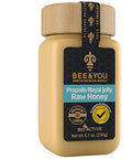 Bee And You Royal Jelly Raw Honey Propolis Extract 100% Natural Superfood Ultra Pure Immune Support Supplement Antioxidants Keto Paleo Gluten 6.7 Oz