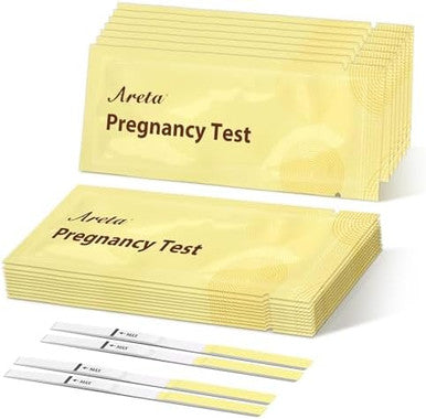 Areta Pregnancy Test Strips: 20 Pack Hcg Tests Highly Accurate Kit For Rapid Results The Day After Your Missed Period