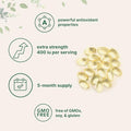 Micro Ingredients Vitamin E 400Iu 300 Softgels Pure Vitamin E Oil Pills Antioxidant Supplements For Skin Face Heart & Immune Health Non-Gmo Gluten Free