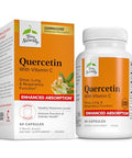 Terry Naturally Quercetin with Vitamin C Enhanced Absorption Quercetin Supplement for Immune Support and Cellular Health Respiratory Supplement for Sinus and Lung Health 60 Capsules