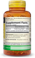 Mason Natural Vitamin A Beta Carotene 25000 Iu Supports Healthy Vision Cell Function & Immune Function 100 Softgels