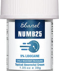 Ebanel 5% Lidocaine Numbing Cream Pain Relief Burn Itch Numb Cream Maximum Strength Topical Anesthetic with Allantoin Vitamin E for Local and Anorectal Uses Hemorrhoid Treatment Oil Free