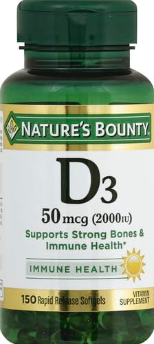 Nature's Bounty Nature'S Bounty D 2000 Iu Softgels 150 Count