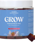 A Superfoods Grow Hair & Beauty Gummies, Supplement With Zinc, Vitamin E, Astaxanthin, Kelp, & Pumpkin Seed, Plant Based Gummies For Women & Men, Gluten , Vegan, American Made, 60 Count