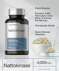 Horbaach Nattokinase Supplement 4000 Fu 150 Capsules