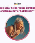 Centrum Complete Multivitamin Supplement + Hot Flash Support Menopause Support Tablets with Clinically Studied geniVida 30 Count