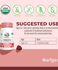 Maryruth'S Usda Organic Probiotic Gummies Probiotic Digestive Support Immune Support Digestive & Gut Health Supplement 5 Billion Cfu Vegan Non-Gmo Gluten Free 60 Count