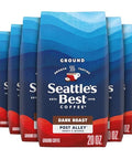 SeattleÃƒÂ¢Ã¢â€šÂ¬Ã¢â€žÂ¢s Best Coffee, Dark Roast Ground Coffee, Post Alley, 100% Arabica, 6 Bags (20 oz Each)