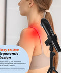 Figerm Cold Laser Therapy Device For Pain Relief Infrared Red Light Therapy Devices For Knee Neck Joint And Muscle With 808Nm & 650Nm 3 Power Mode/ 4 Timer Handheld Black