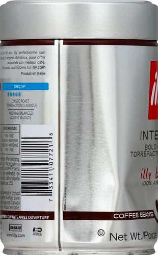 Illy Intenso Whole Bean Coffee Dark Roast Intense, Robust And Full Flavored With Notes Of Deep Cocoa, 100% Arabica Coffee,No Preservatives 8.8 Ounce Pack Of