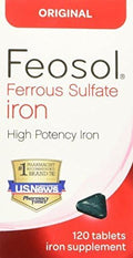 Feosol Ferrous Sulfate 120 Count Pack of 6