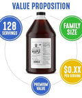 Lakanto Sugar Free Maple Flavored Syrup Sweetener with Monk Fruit and Erythritol, 128 fl oz