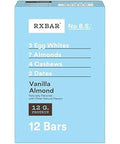 RXBAR Protein Bars, Protein Snack, Snack Bars, Vanilla Almond, 22oz Box (12 Count)