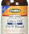Flora Udo'S Oil Dha 369 Blend Vegetarian Eye & Brain Health Supplement Omega3 & Omega6 Contains Sunflower & Flax Seed Oil Kosher & Organic Keep Chilled 17 Fl. Oz.