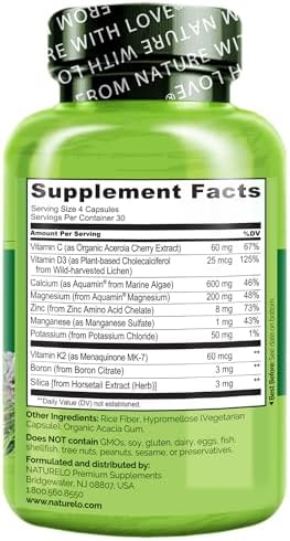 Naturelo One Daily Multivitamin For Women 120 Capsules And Calcium Supplement 120 Vegetarian Capsules Bundle