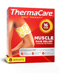 Thermacare Portable Muscle Therapy Heating Pads - Multi-Purpose Adhesive Heatwraps For Back Neck Joint & Menstrual Pain Relief - Drug-Free Discreet Long-Lasting Heat Therapy - 4 Count - Pack Of 2